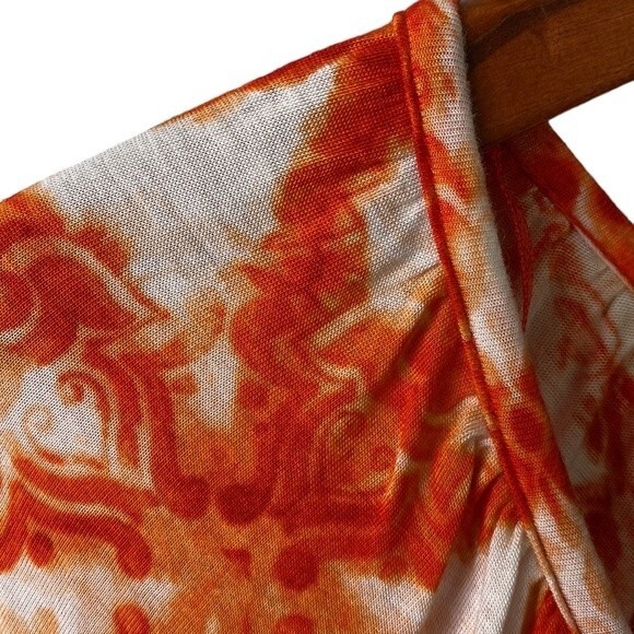 Michael Michael Kors Boxy Loose Fit Top Geo Abstract Colorful Print 3/4 Sleeve - Picture 6 of 16